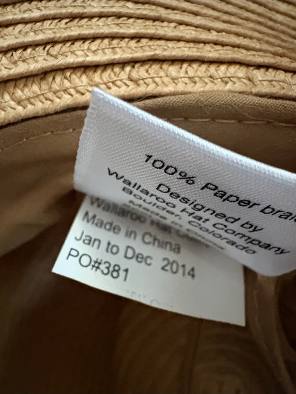 Wallaroo Naples fedora/adjustable - Picture 6 of 7